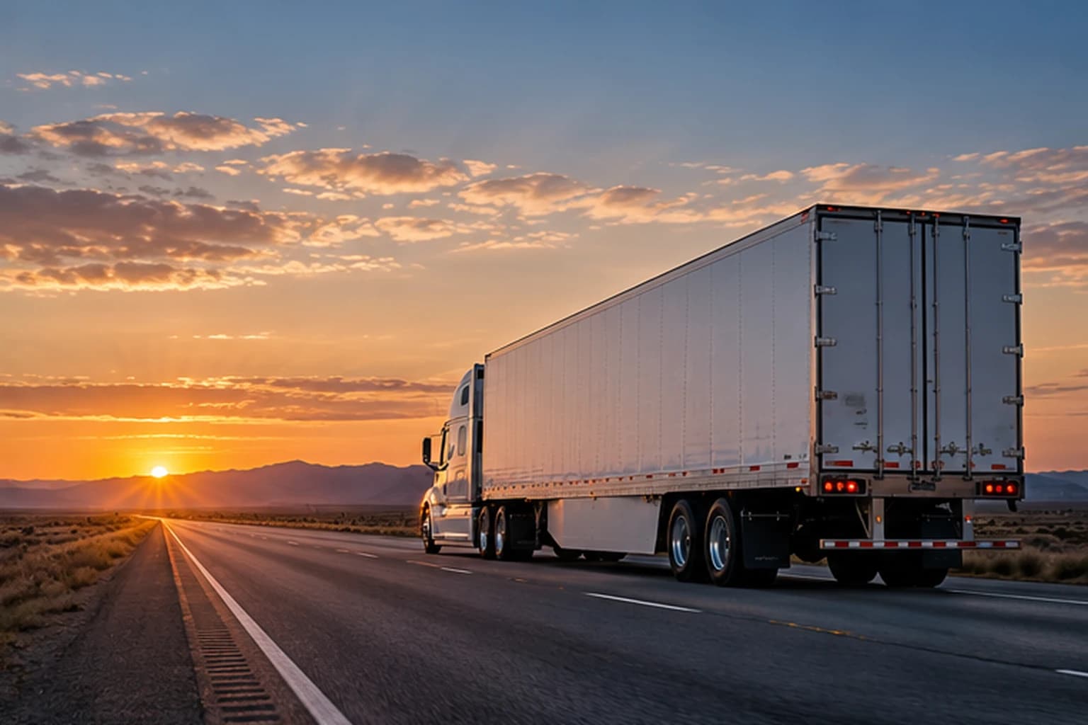 Full Truckload Transportation commercial freight transportation illustration